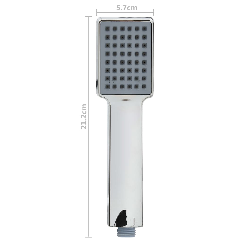 Soffione Doccia Manuale con Tubo 1,5 m Cromato